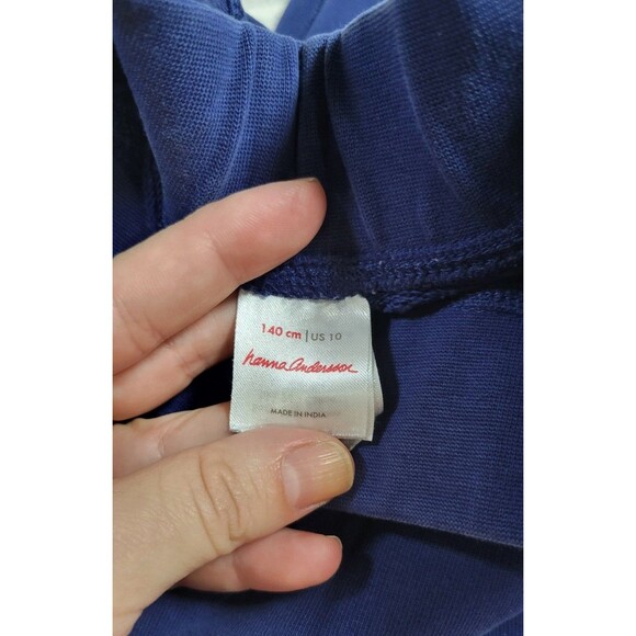 Hanna Andersson Blue Cotton Joggers with Pockets – Size 140 cm (US 10) - Picture 5 of 8
